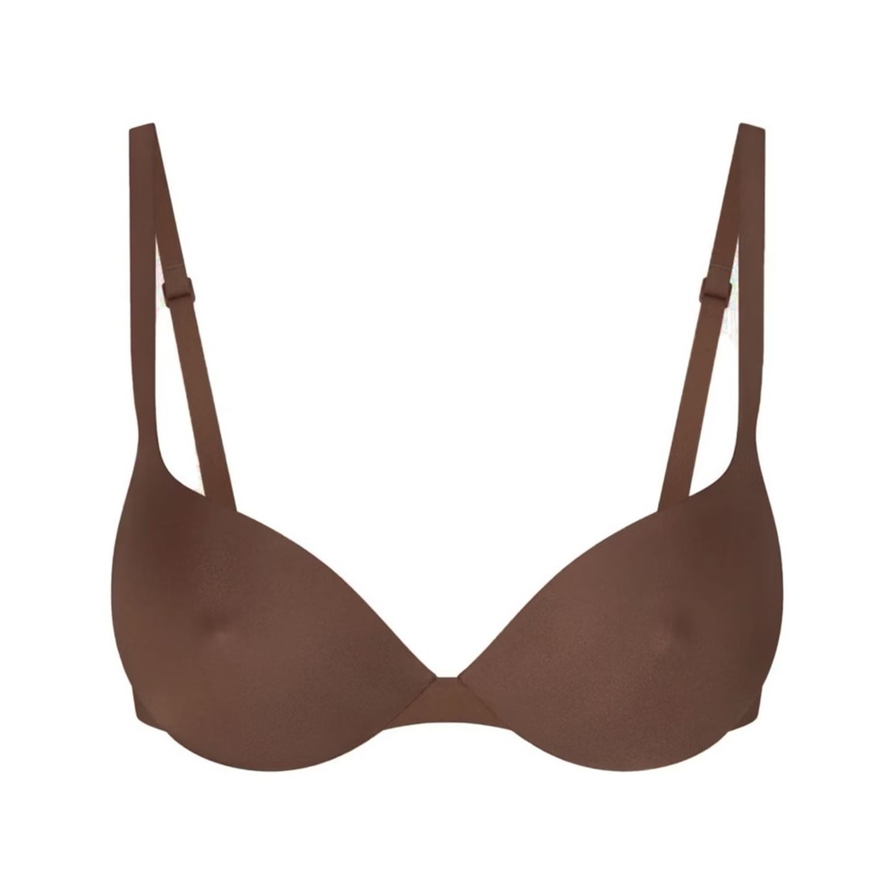 New SKIMS ULTIMATE BRA NIPPLE PUSH-UP BRA COCOA 34A smooth 
34/A lift brown nwt
